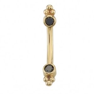 Lightly Worn BVLA Double Bezel Black Diamond with Tri Bead Rook Curved Bar